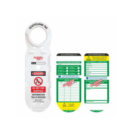 SCAFFOLDING TAG AND HOLDER SHAPE :ROUND