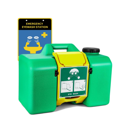 PORTABLE EMERGENCY EYE FACE WASHING STATION- 8 GALLON