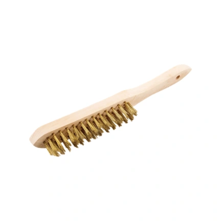 WIRE BRUSH 4ROW HAND SCRATCH - BRASS