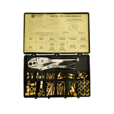 HOSE REPAIR KIT CK-5 SIZE FITTING FOR 3/16" AND 1/4" ID HOSE