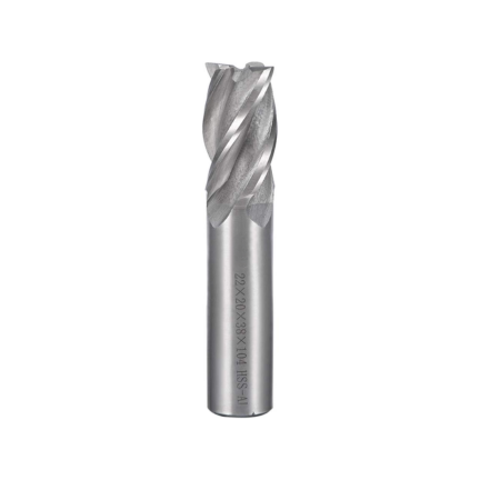 HSS ENDMILL, 4FLUTE  22x20x38x104