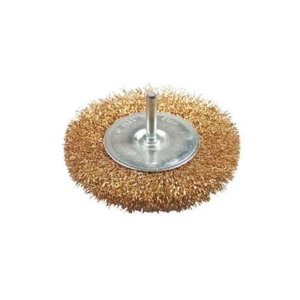 WIRE WHEEL BRUSH WITH SHANK 75 MM DIA CARBON STEEL