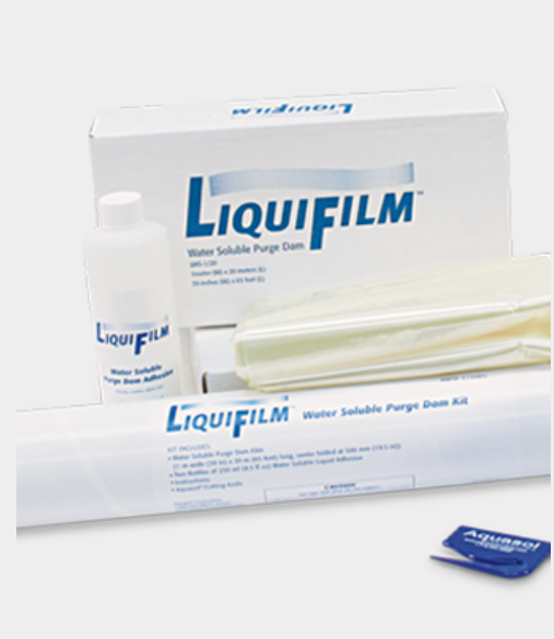 LIQUIFILM® WATER SOLUBLE PURGE FILM AND ADHESIVE