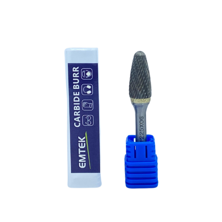 CARBIDE BURR M1225 X 06 TAPER SHAPE M - BRAND:EMTEK