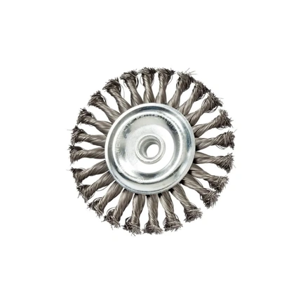 TWIST KNOT WHEEL BRUSH 180 MM DIA SS 76 KNOT
