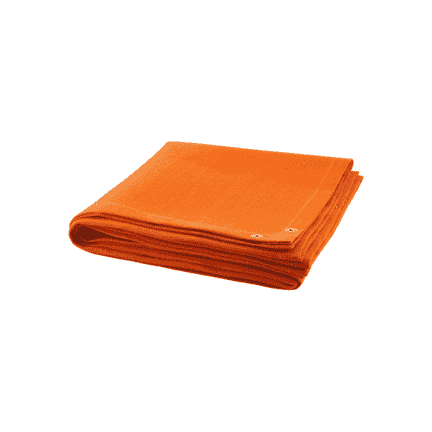 FIRE BLANKET PVC COATED 0.45MM X 3 MTR X 3 MTR ORANGE COLOUR