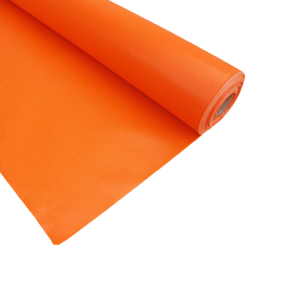 FIRE BLANKET PVC COATED 0.50MM X 1 METER X 50 METER COLOR ORANGE BRAND