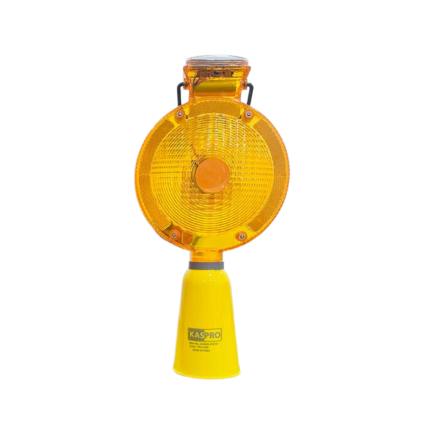 SOLAR WARNING LIGHT TRAFFIC CONE- WL016-YELLOW COLOR